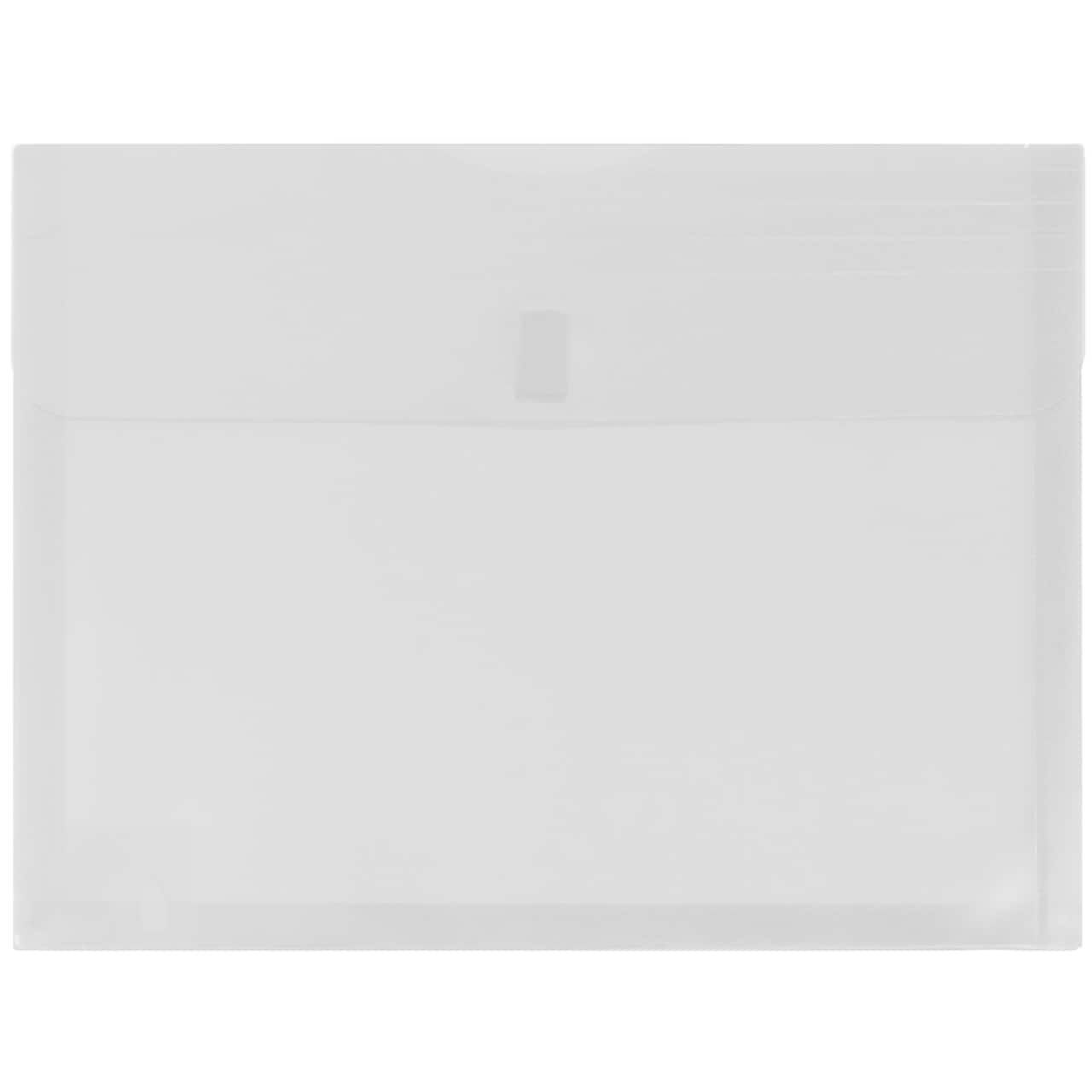 JAM Paper 9.75" x 13" Plastic Hook & Loop Closure Envelopes, 12ct.